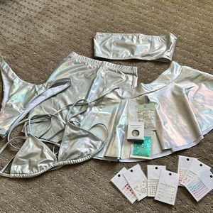 Festival wear iridescent